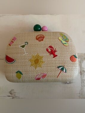 Shiraleah Calypso Minaudiere Coastal Clutch